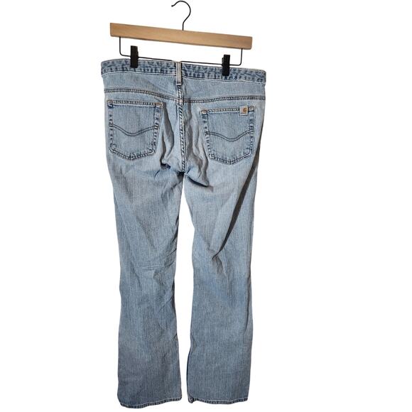 Vintage Carhartt women's Jeans with a boot cut in size womens 8 - Picture 2 of 10